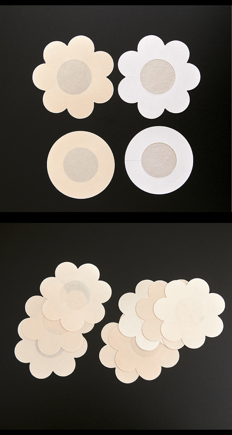 一次性无纺布缎布乳晕贴防漏凸点乳头贴透气防走光隐形胸贴婚纱女