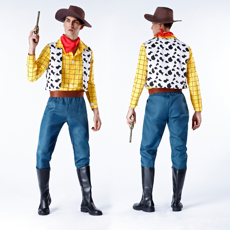 万圣节成人牛仔服装玩具总动员服装巴斯光年胡迪警长角色扮演服饰