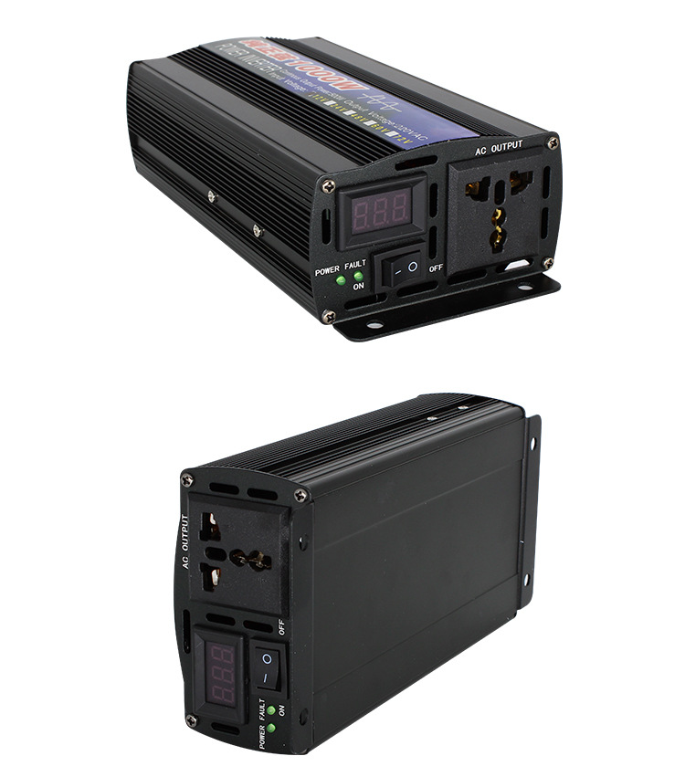 纯正弦波车载逆变器1000w dc12v / 24v转220v 50hz电源转换器家用
