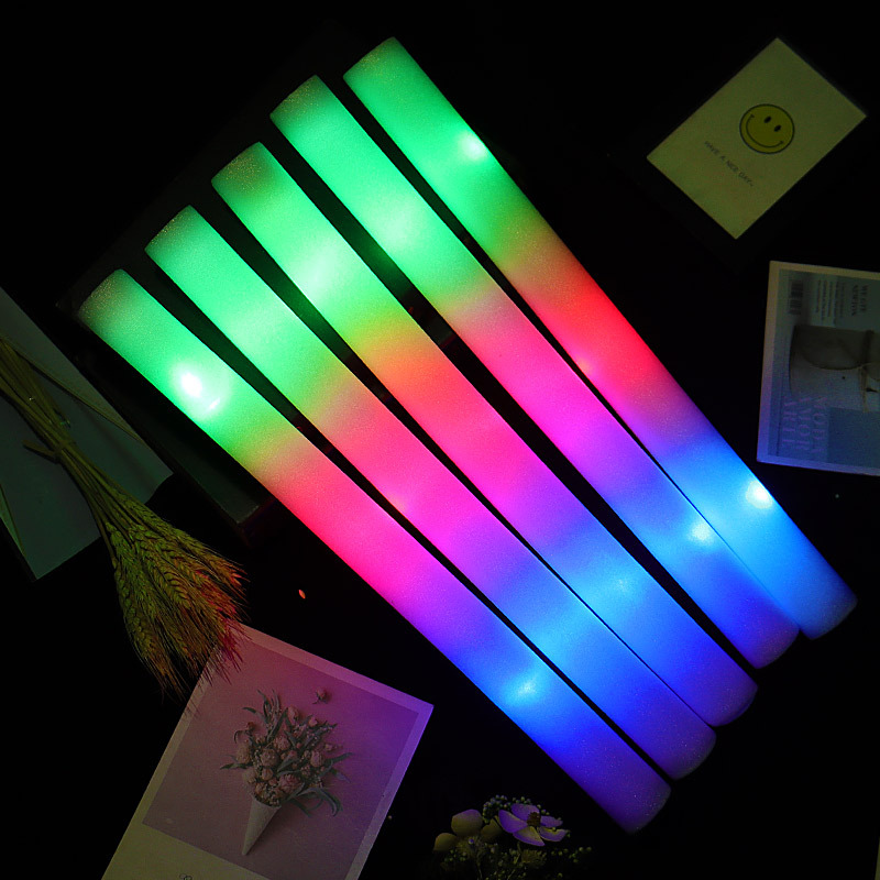 Concert Light Stick Wholesale Electronic Led Colorful Luminous Sponge Rod Foam Fluorescent Stick Light Sticks