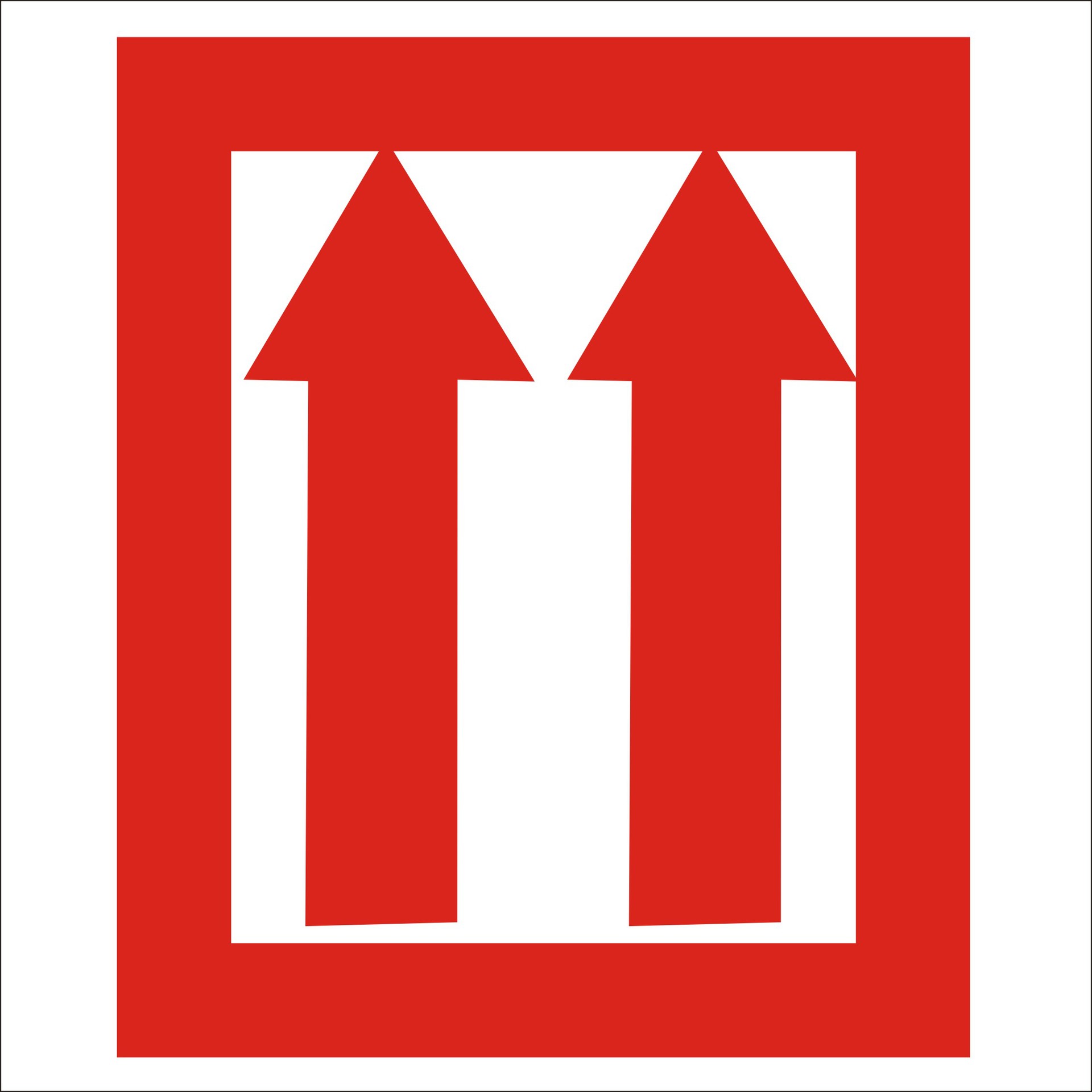 空白不干胶标签红色箭头不干胶标签印刷rohs不干胶标签贴纸