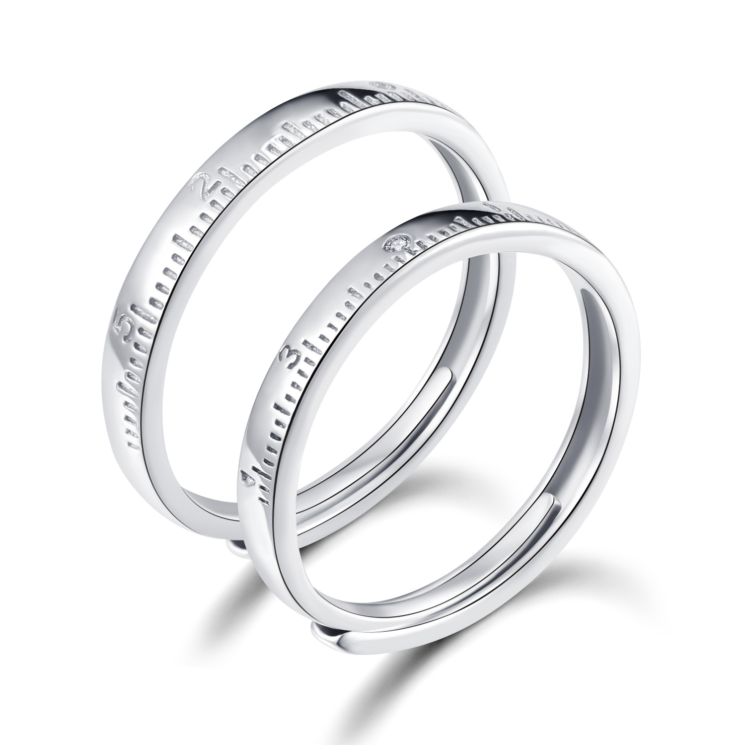 925银爱你一生一世情侣戒指纯银个性学生告白对戒简约创意指环