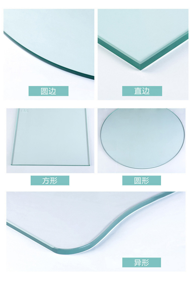 佛山工厂批发 5-12mm精磨边透明钢化玻璃 办公室展厅酒店隔断玻璃