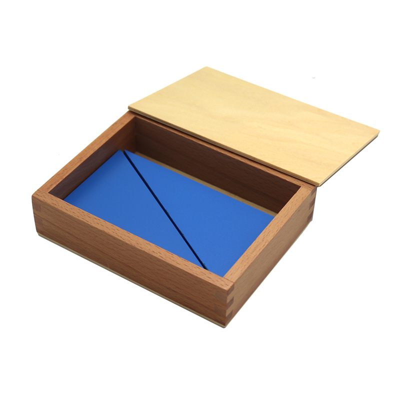 感官蓝色三角形构成蒙氏教具蒙台特梭利幼儿园早教玩具男孩女孩子