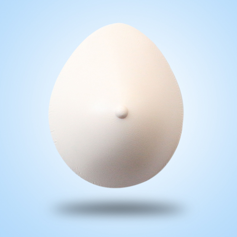批发2022新款轻质硅胶义乳水滴形凹底透气假乳房乳腺术后弥补轻盈