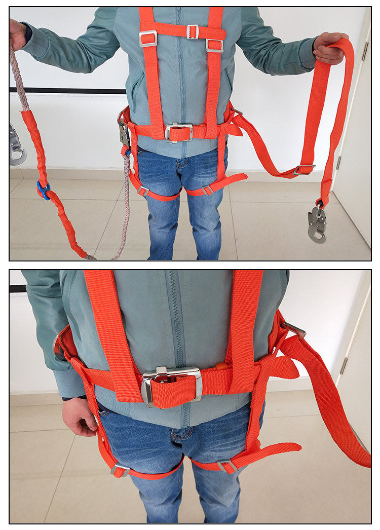 户外电工安全带爬电线杆双保险安全带高空作业电力防坠落安全腰绳