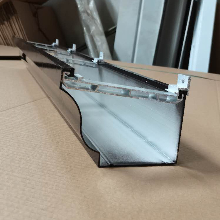 屋檐落水槽金属雨水管直供阳光房彩铝合金天沟成品檐沟雨水槽檐槽