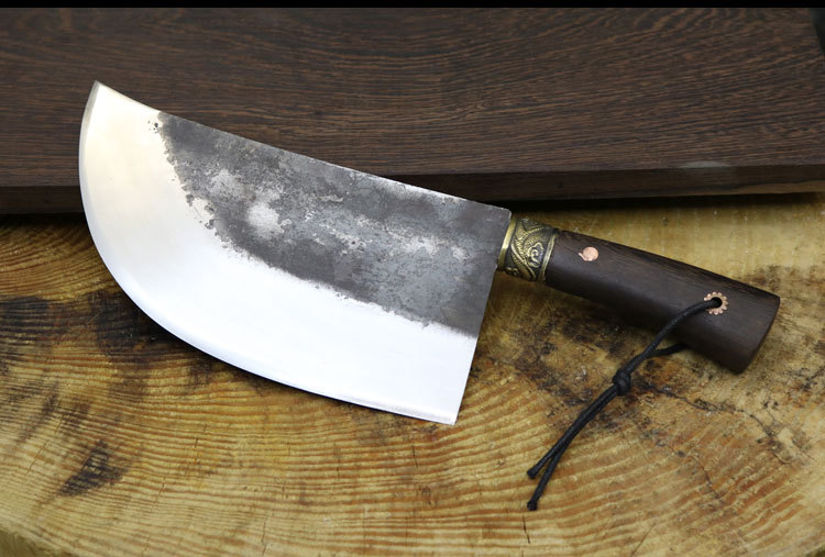 龙泉传统纯手工锻打老式斩骨刀家用砍骨刀中式铁菜刀剁骨刀具