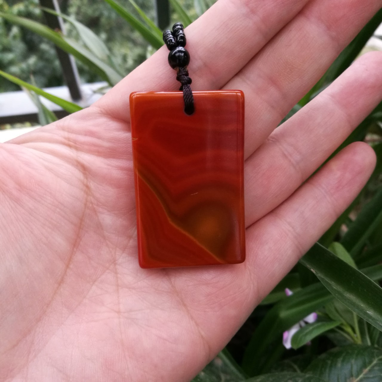 厂家直销战国红玛瑙平安无事牌吊坠男女款平平安安挂件玉佩牌子