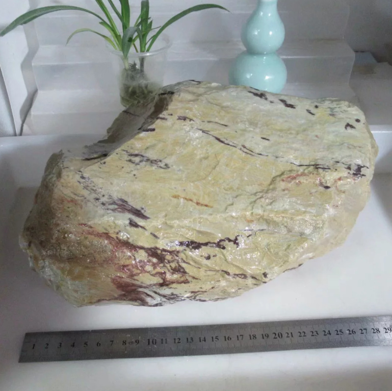 天然青田紫檀石9公斤叶腊石摆件印章毛料雕刻青田石料