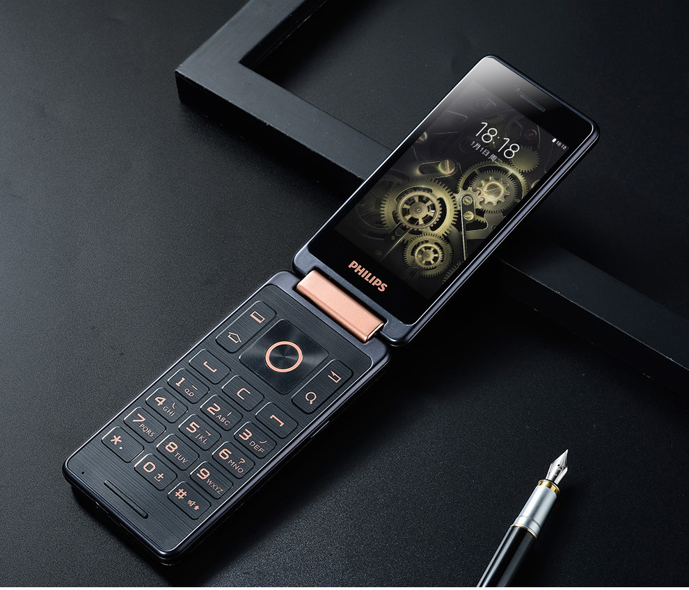 philips/飞利浦 s351f全网通4g双屏大屏翻盖智能手机触屏手机