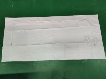 环保白色防漏可降解peva尸袋无提手医院专用u型拉链裹尸袋bodybag