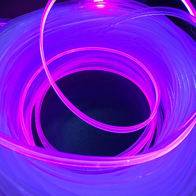 发光衣服导光条3mm带裙边导光条汽车导光条带透明边