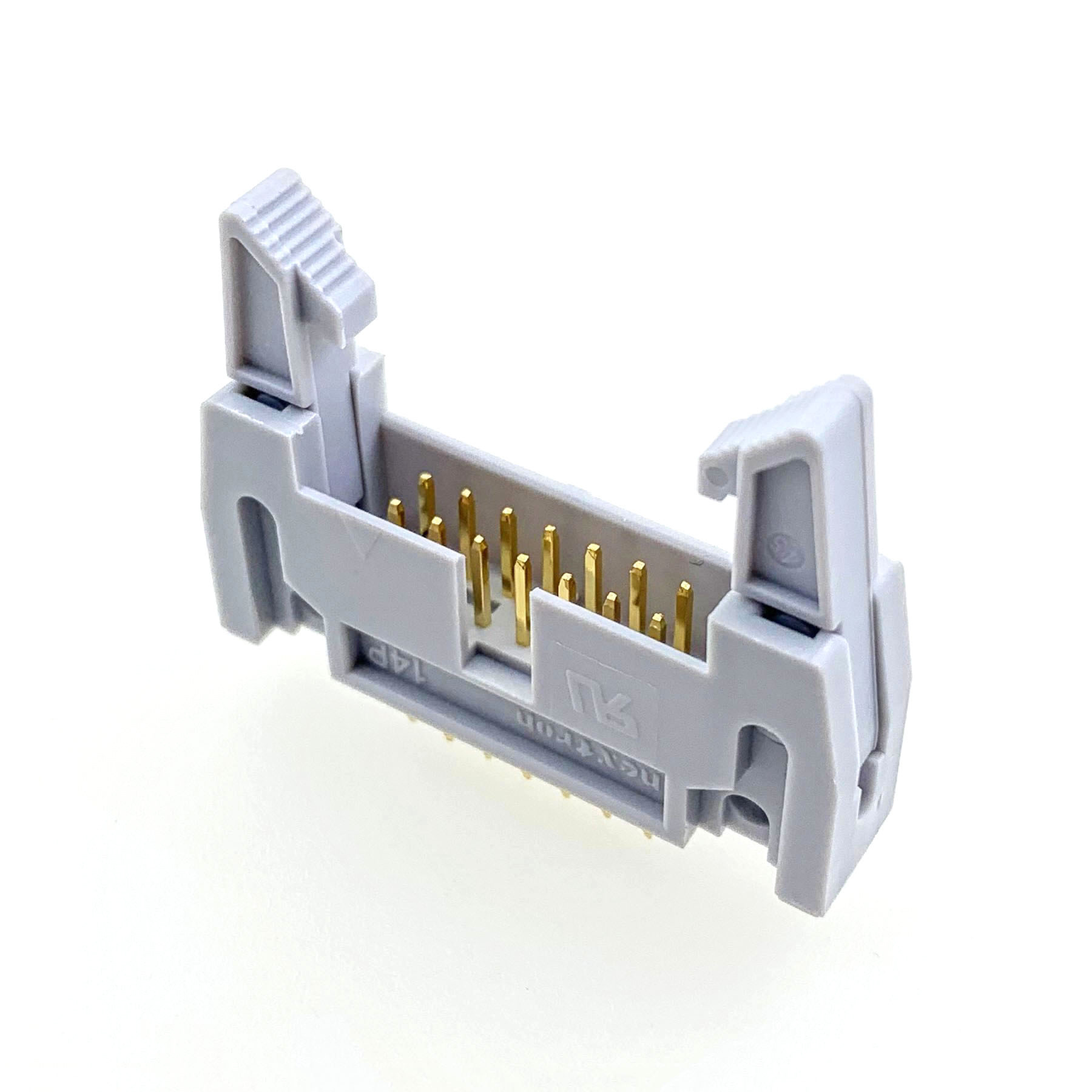 2.54mm-14p 正凌nextron 牛角dc2直针 插座 镀金3u 大量现货供应-阿里