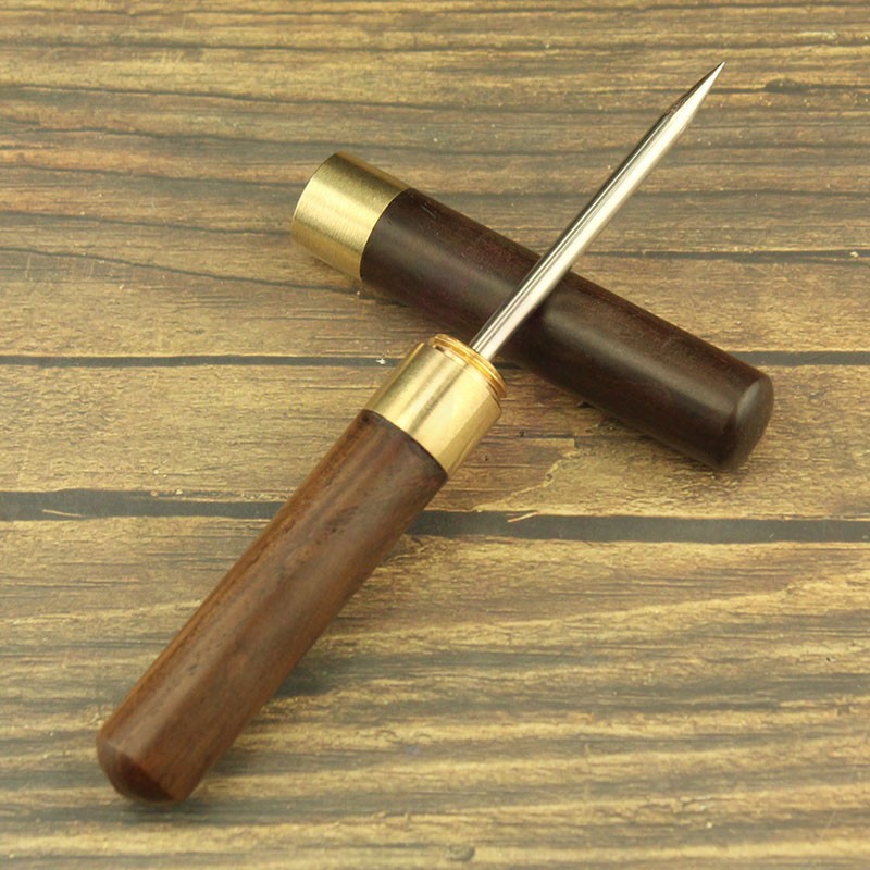 酒术 冰锥调酒冰叉 碎冰器凿冰器冰凿 黑檀木普洱茶锥冰箱除冰器