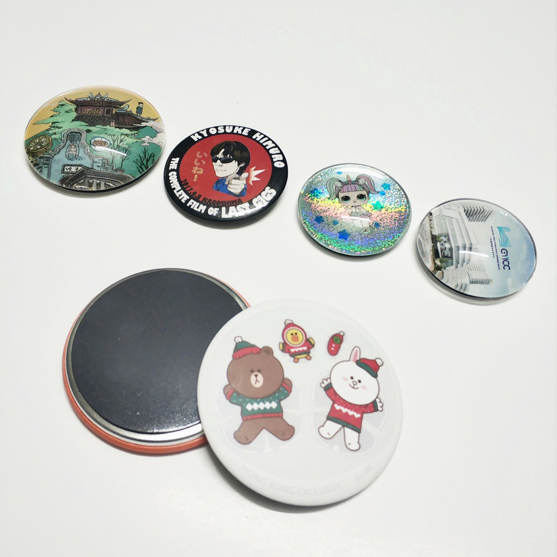 家居小饰品冰箱贴定制 马口铁水晶磁性贴 pvc软胶磁贴 玻璃冰箱贴