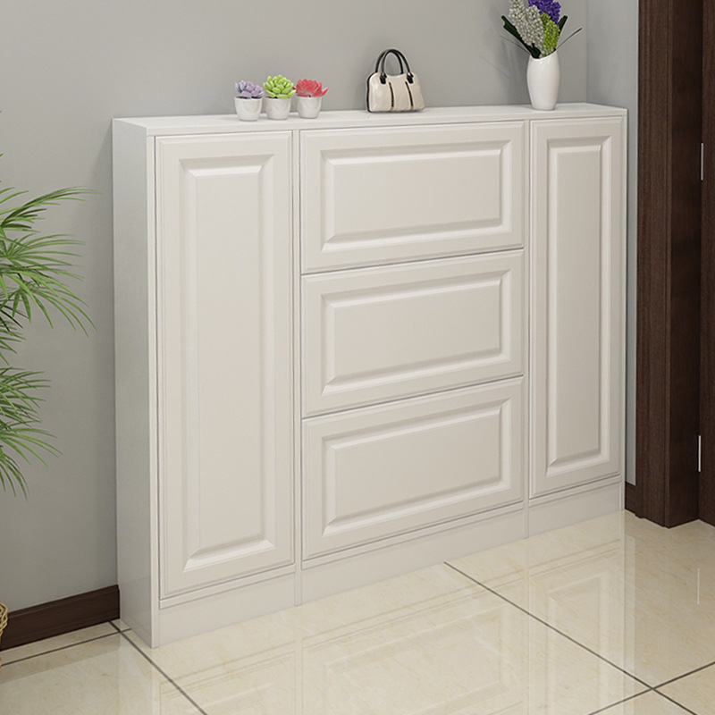 入户 薄小鞋柜家用门口门厅玄关进门翻斗式窄款收纳矮柜
