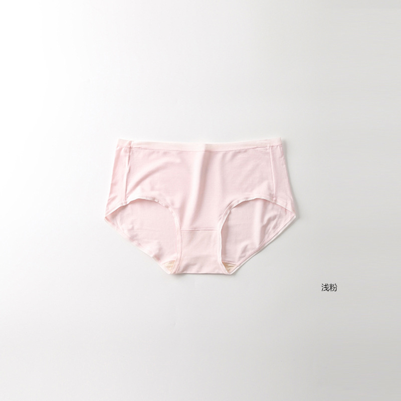Japanese Style 60 Mulberry Silk Underwear Mid-Waist Women's Modal Underwear Women's Spring and Summer Bagged Briefs Source Factory