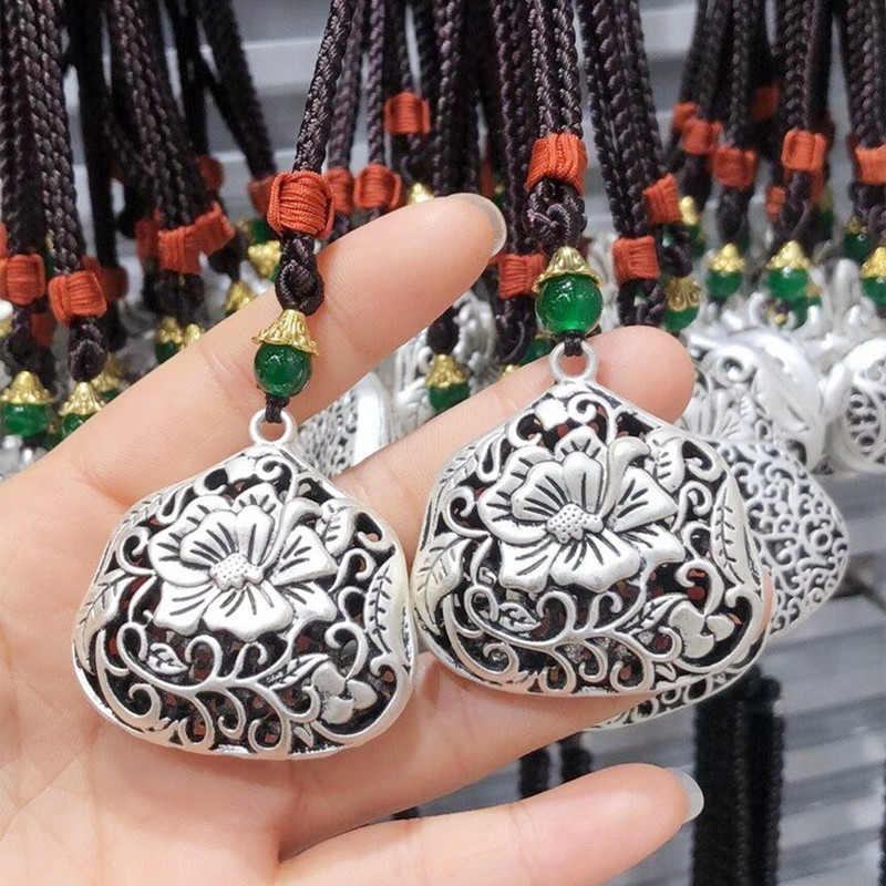 2020新款民族风古银长款项链简约百搭福袋毛衣链复古旅游抖音货源