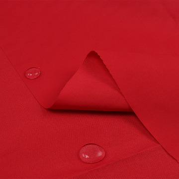 热销现货320d消光涤纶塔丝隆红色运动服装休闲服装面料