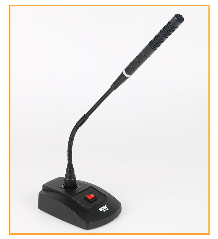 有线会议麦克风专业桌面电容台式功器话筒前舞台活动广播金属底座