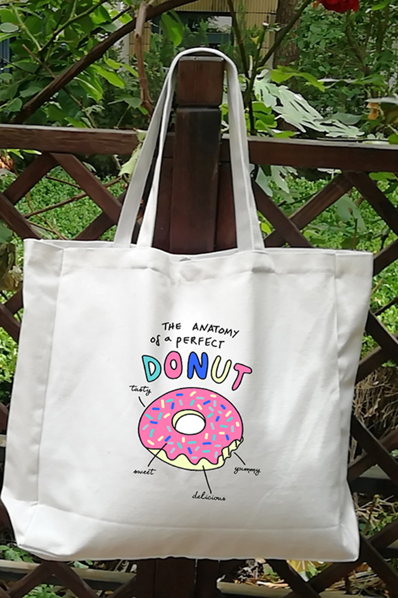 现货全涤加大帆布袋 diy创意时尚购物单肩logo手提袋学生收纳手袋