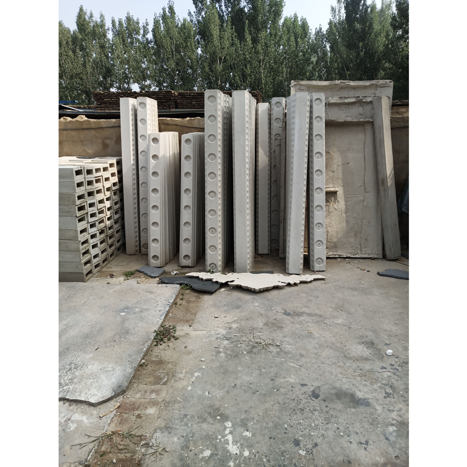 罗马柱窗套水泥构件别墅壁画模具造型grc屋檐线条栏杆