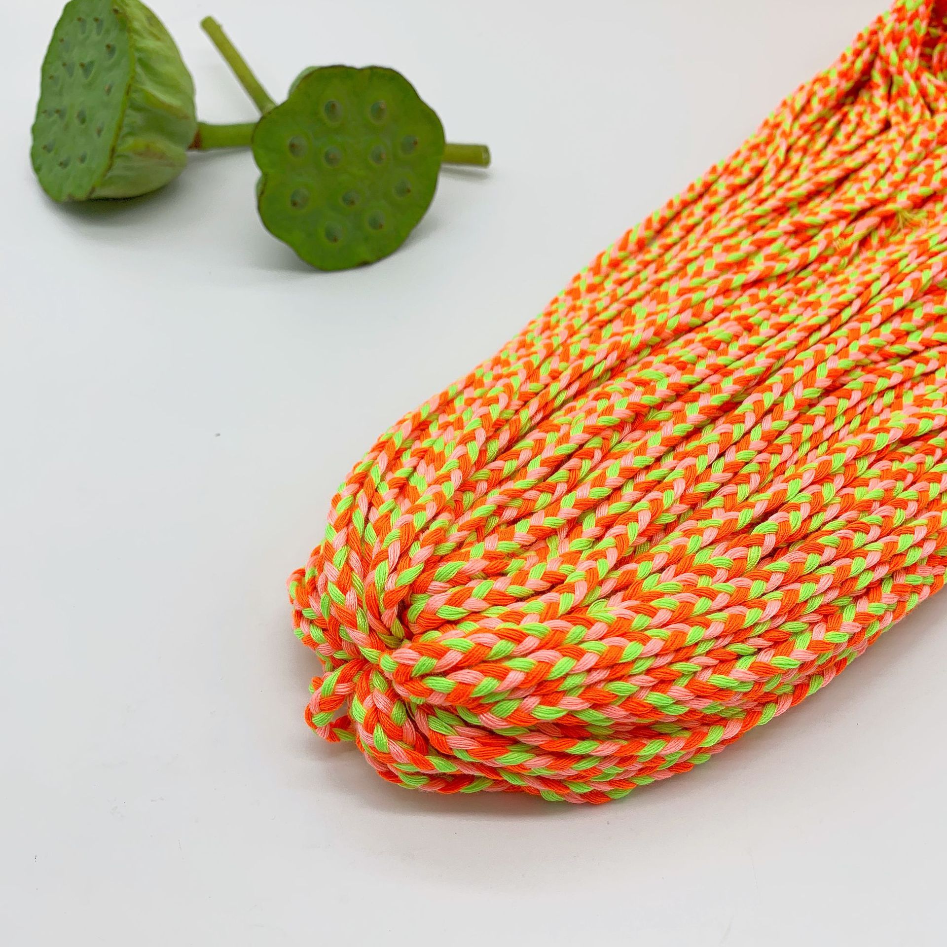 辫子麻花绳手绳缝纫线涤纶工艺绳ins风民族风装饰diy材料定制批发