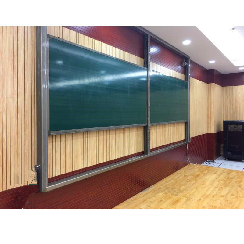 源头厂家尺寸可定制电动升降黑板大教室适用遥控上下推拉教学黑板