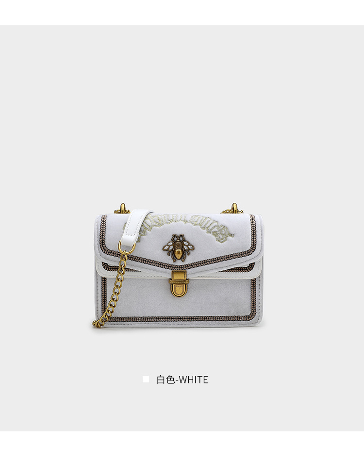 厂家直销泰国蜜蜂包2020新款绣线小ck链条包复古斜挎单肩包批发潮