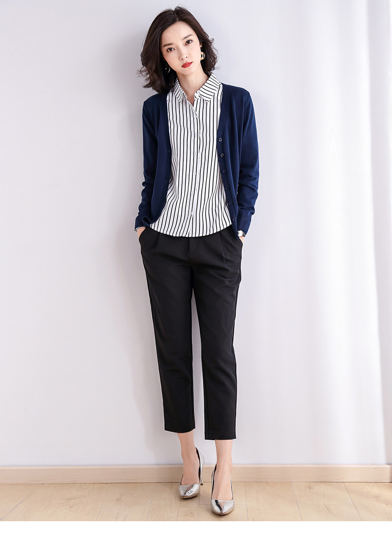 开衫毛衣女2020春季新款外搭上衣精梳棉短款外套针织衫