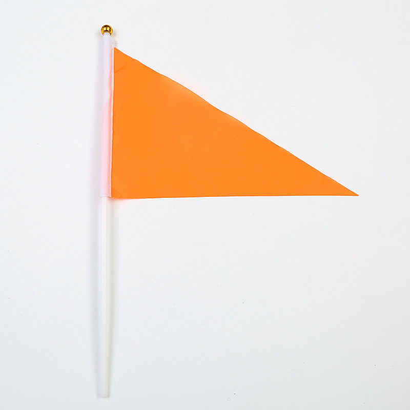7号三角小彩旗20*30红旗 手摇旗 活动旗 五色旗 六一早操旗指挥旗