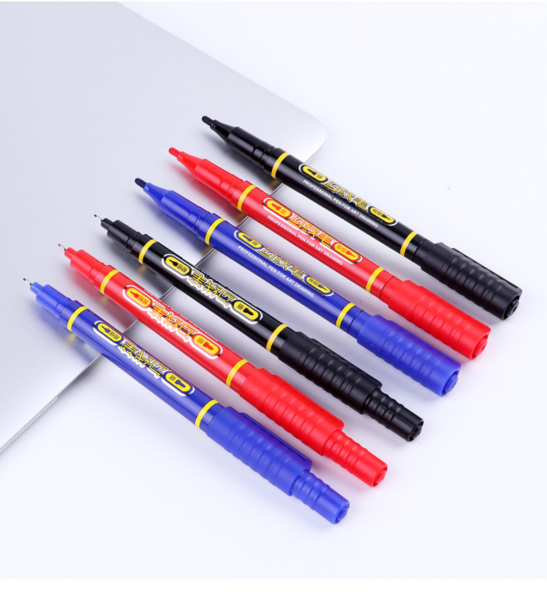 宝克mp2906双头记号笔学生办公书写勾线作图美术勾线笔套装批发