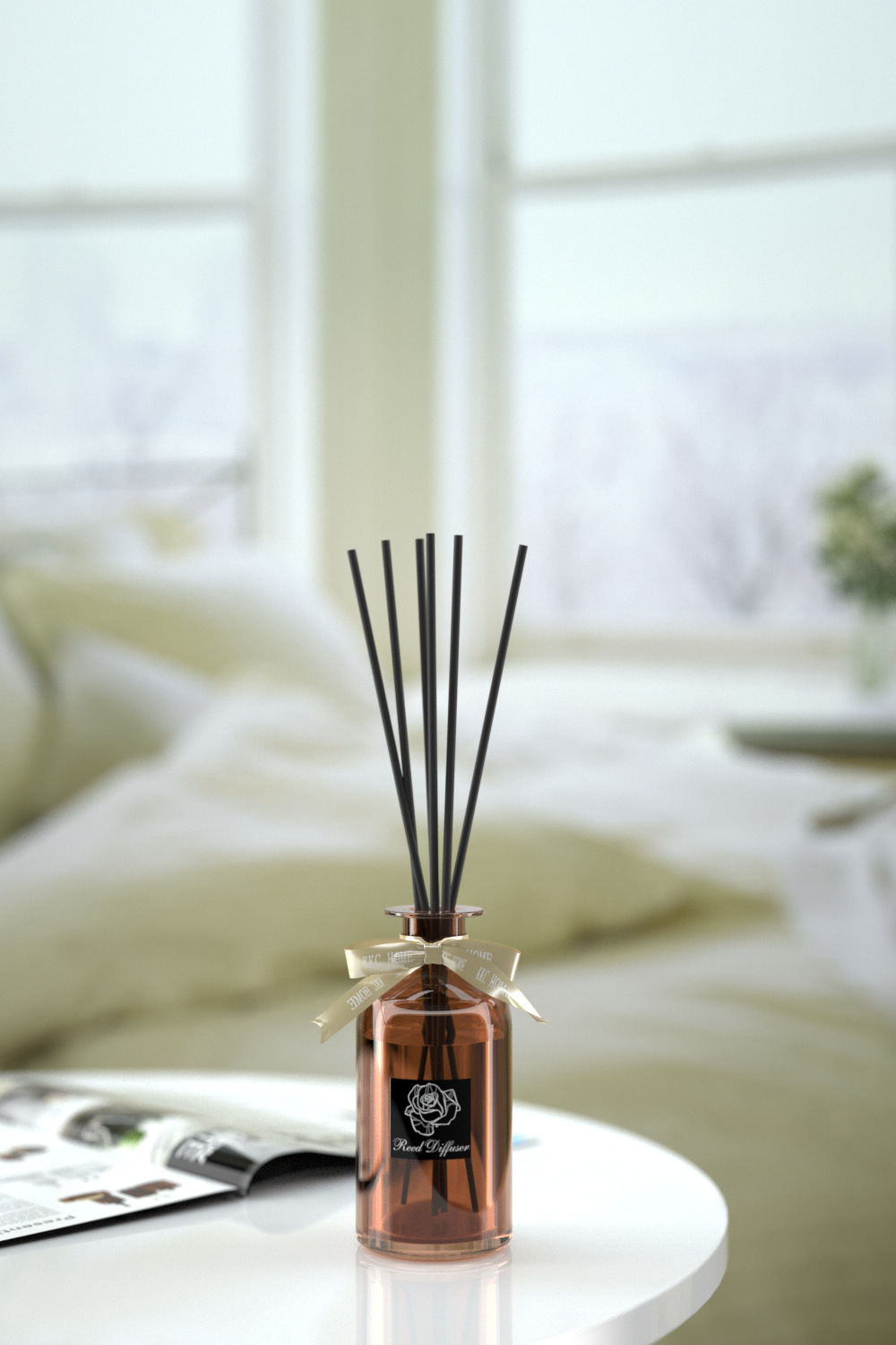 厂家批发黑色纤维棒 香薰挥发棒opp套装 高档香薰配件除臭香薰棒