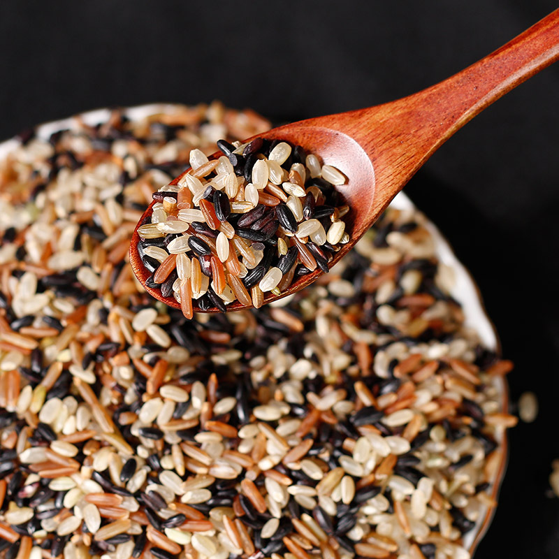 三色米 黑米红米三糙米500g五谷杂粮饭 一件代发粗粮饭三色糙米饭