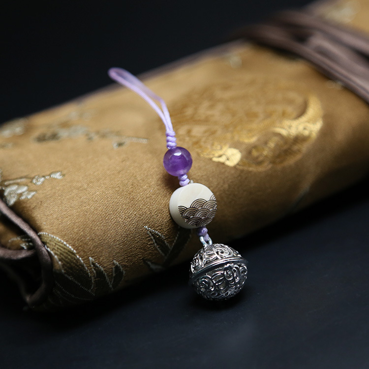 diy挂绳情侣宫铃手机链挂件创意古风汽车钥匙扣吊坠u盘