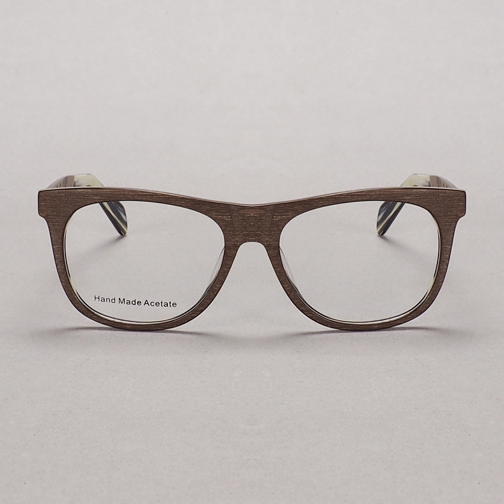 厂家直销醋酸纤维大框仿木潮木质复古板材眼镜框木纹眼镜架配近视
