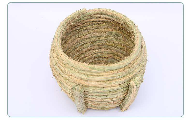 温暖大号草编鸡窝鸽子窝草窝鸟笼编织用具宠物鸟屋户外挂墙草编