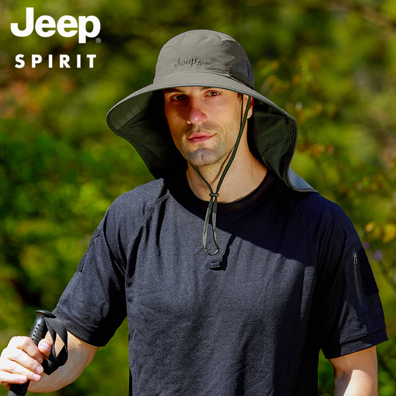 一件代发jeepspirit专柜正品帽子男大帽檐遮阳帽20ma996ca0251