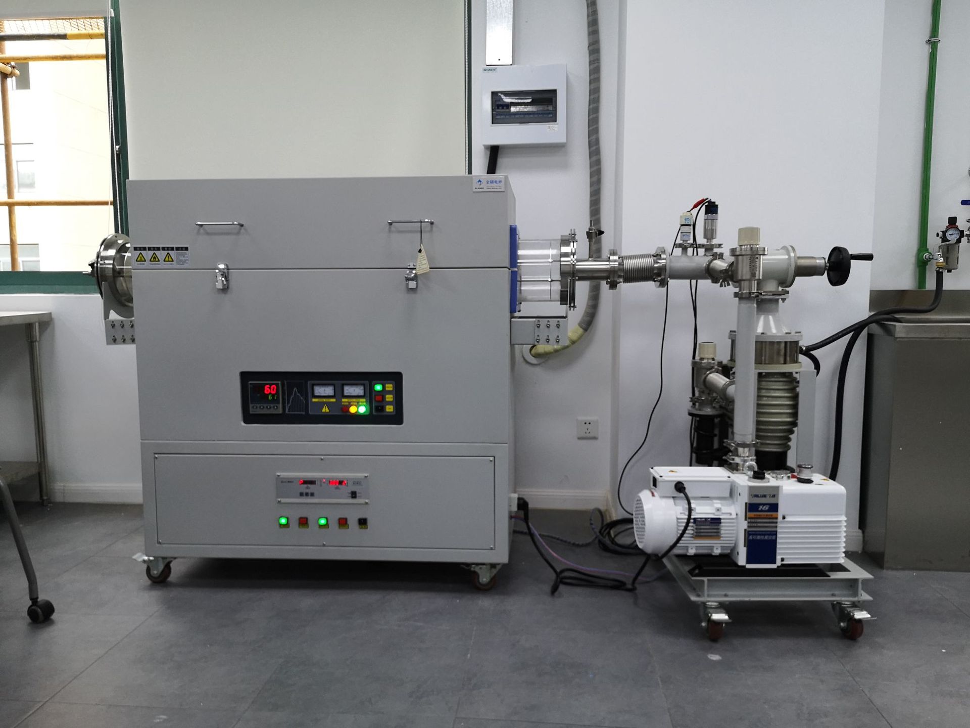 直径200mm石英高真空管式炉