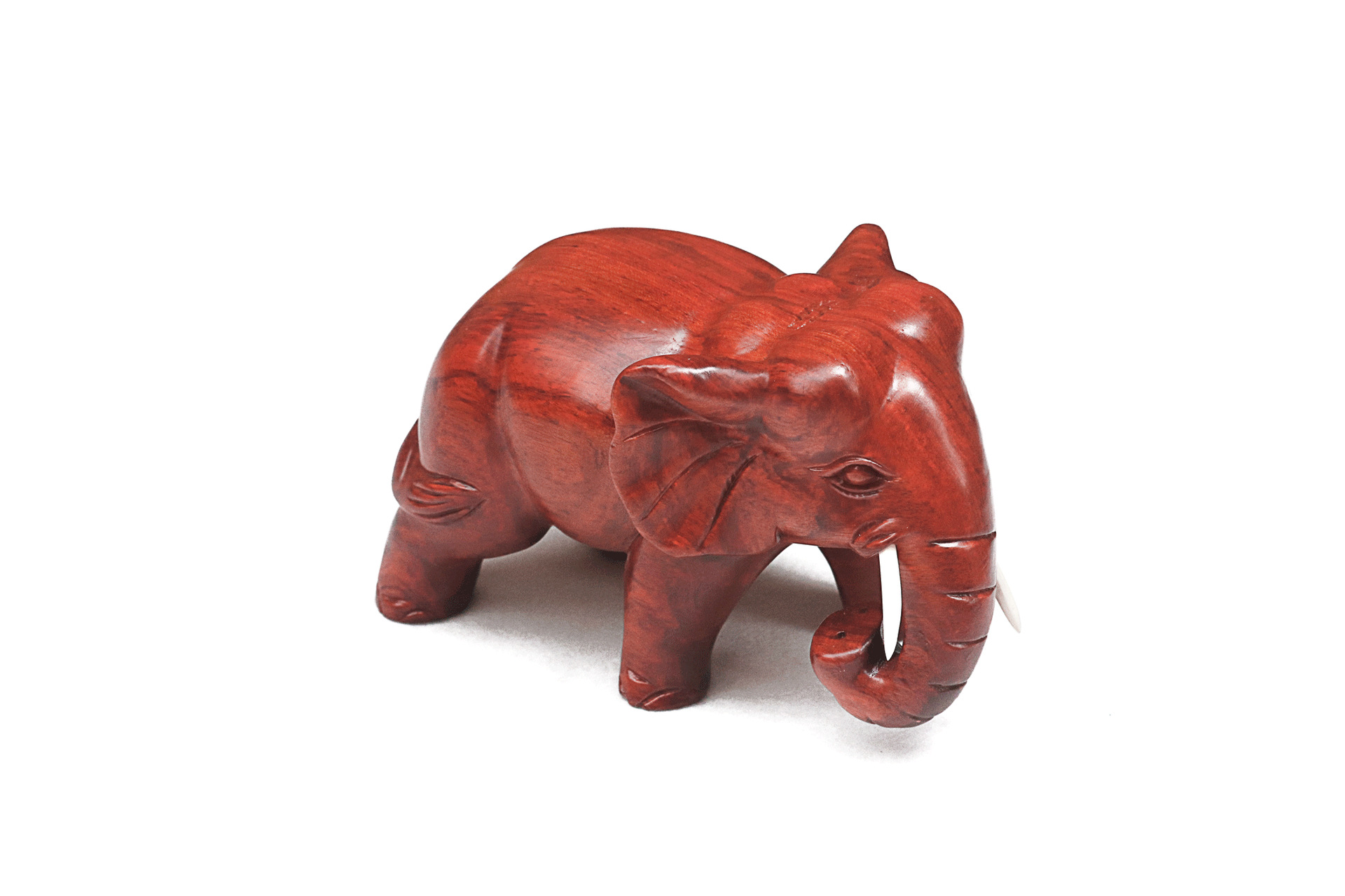 红木工艺品大象木质摆件雕刻缅甸花梨木象摆件木质品家居根雕摆件