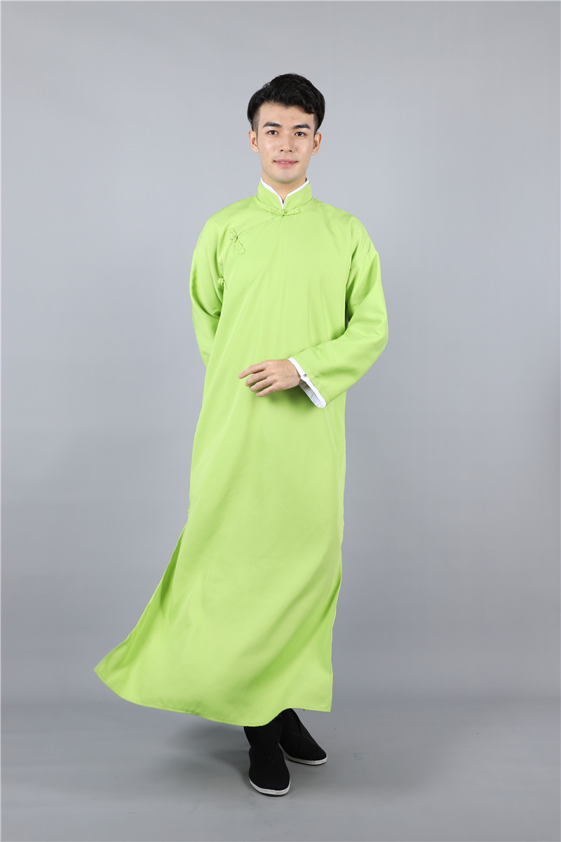 相声服装男士长袍大褂相声演出服民国长衫中式伴郎服装相声马褂男