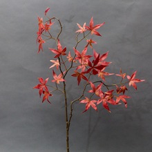 仿真垂挂枫叶工程项目影视基地拍摄造景树叶中式花艺装饰假树枝