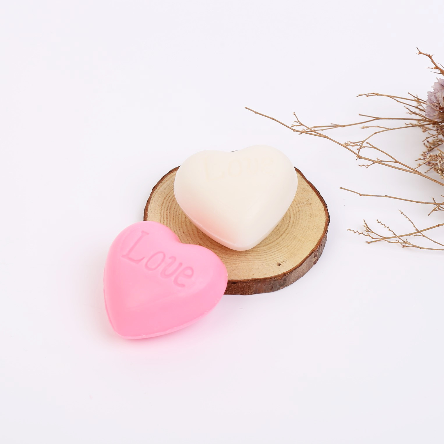 厂家直销创意爱心迷你手工香皂宝石清爽控油手工香皂赠品批发定制