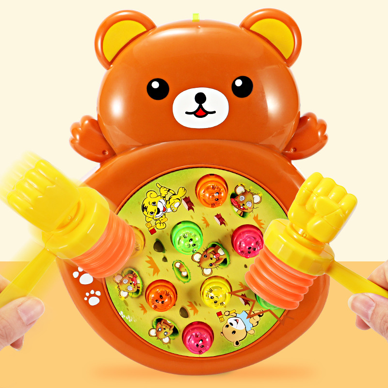 澄海儿童益智电动老虎打地鼠玩具可充电宝宝1-2-3周岁 一件批发