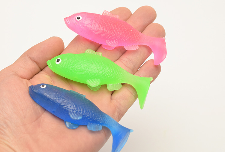 仿真软胶沙丁鱼小鲫鱼半透明长条鱼海洋动物儿童捞鱼玩具厂家批发