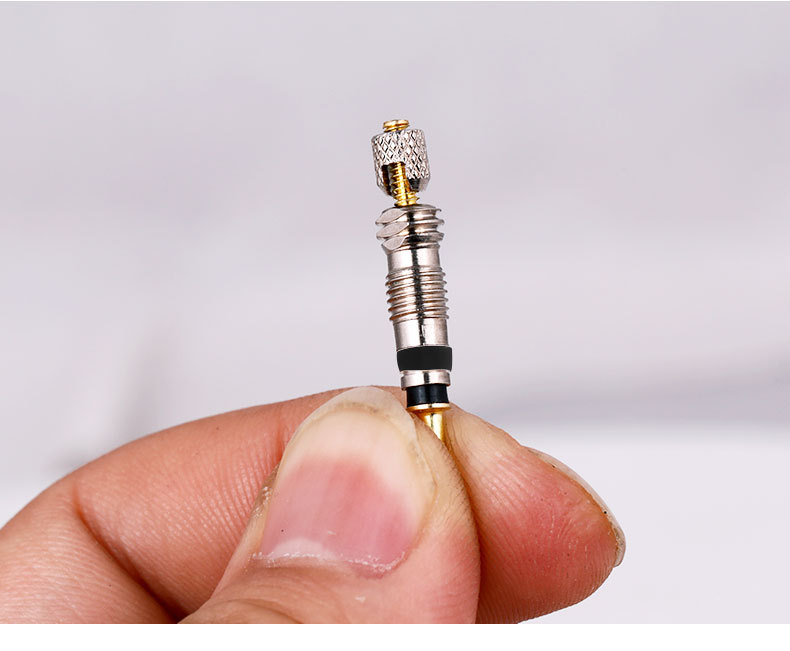 山地自行车轮胎配件可拆卸法式气嘴气门芯铜材质气门嘴法式气芯