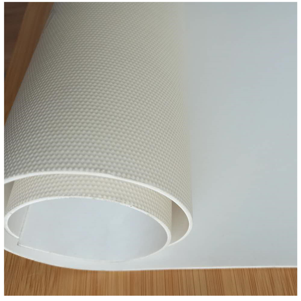 0-8.0打印地板用光面白坯打印地胶白色打印基材pvc运动地板定制