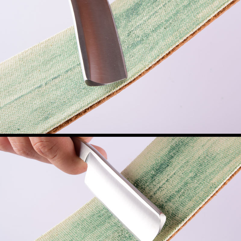 源无极老式剃刀皮革荡刀布手动剃须刮胡剃头磨刀布刮刀布两面可用