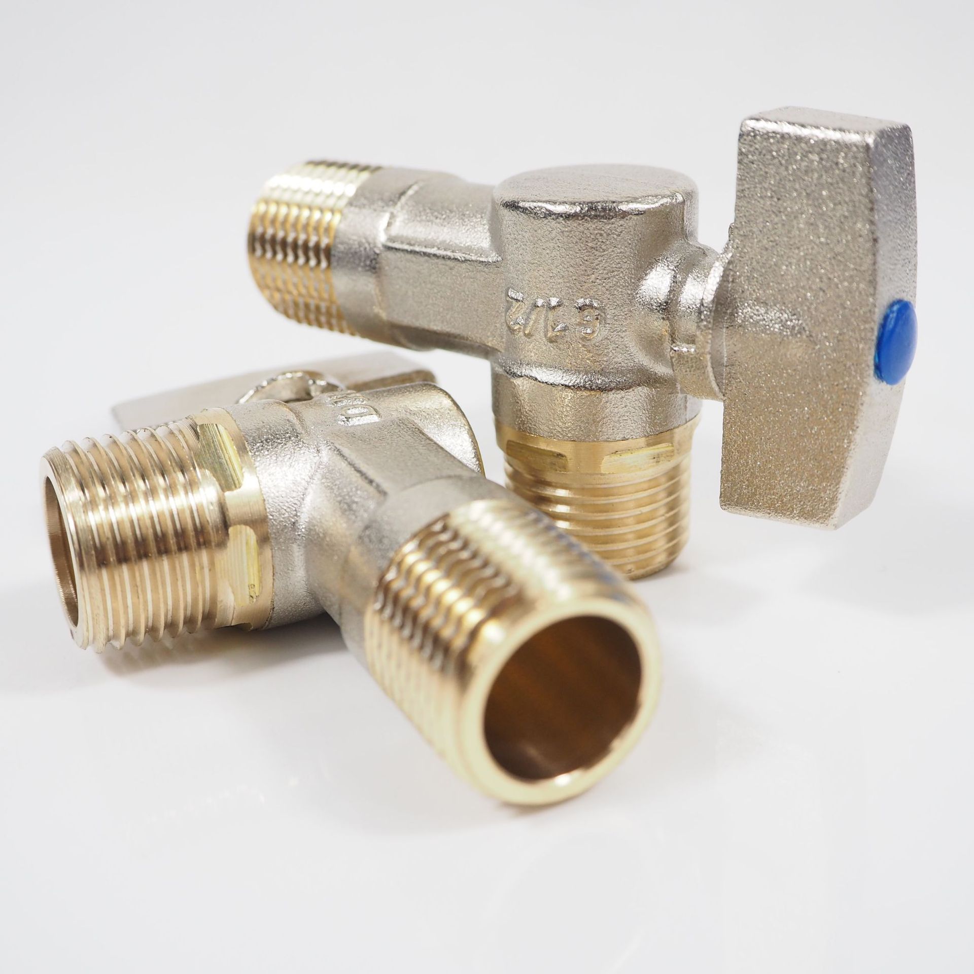 大流量三角阀4分全铜加长加厚6分冷电热水器开关天燃气球芯角阀门